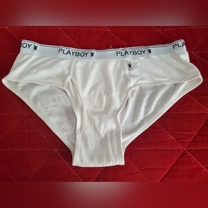Vintage PLAYBOY Men's Classic White Briefs